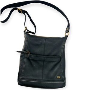 The Sak Black Iris Crossbody Bag Roots Leather